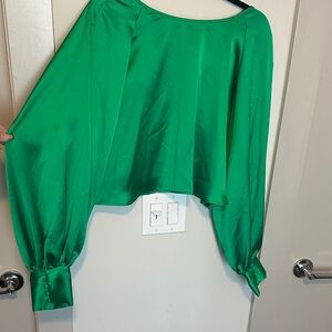 H&M Vibrant Green Blouse